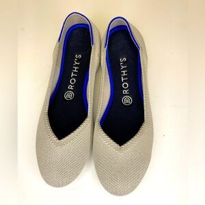Rothy’s The Flat birdseye flax round toe EUC 8.5